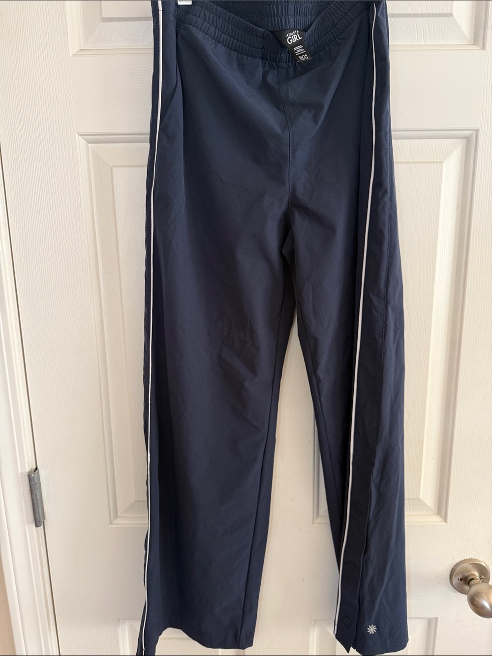 Athleta Girl Navy Tear Away Track pants XL 14